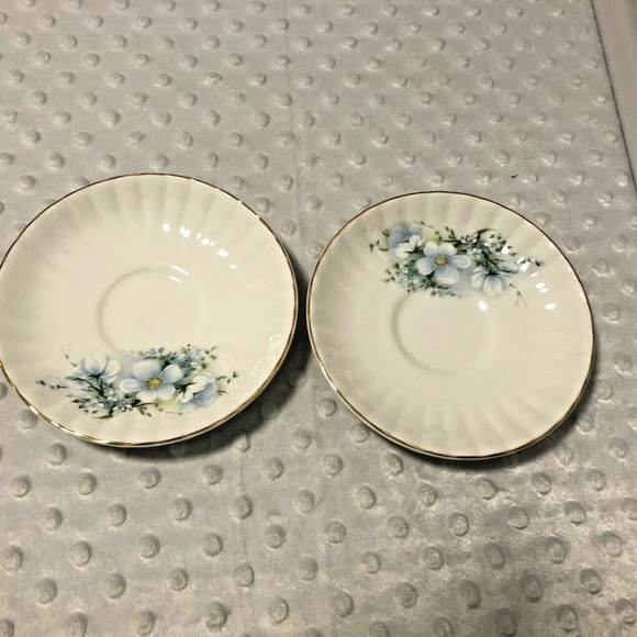 Royal Stafford Bone China 24-4 Apple Blossom Blue Salt /& Pepper Shakers